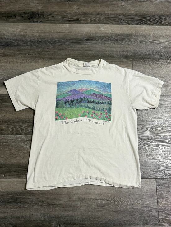 Anvil Other - Vintage 1994 The Colors Of Vermont Scenery Shirt Single Stitch Nature - Men’s XL